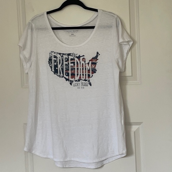 Lucky Brand Tops - Lucky Brand Freedom Tee 2XL
